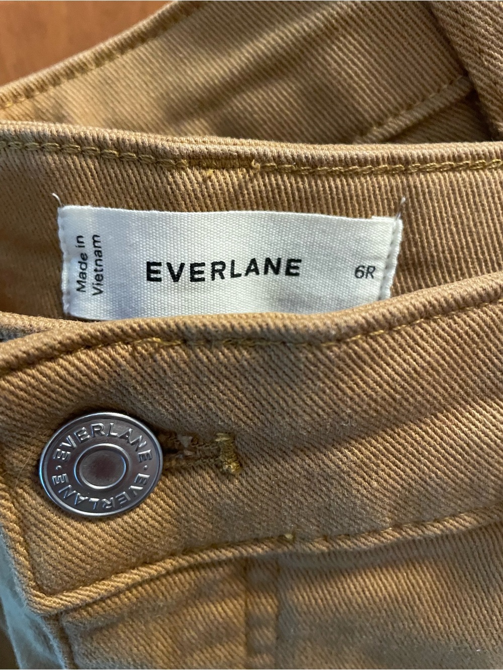 Everlane 6 Wide hem Jeans - Chestnut Brown